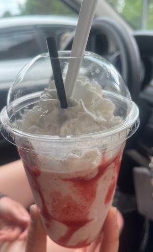 Strawberry milkshake  at Big Orange in Rogers