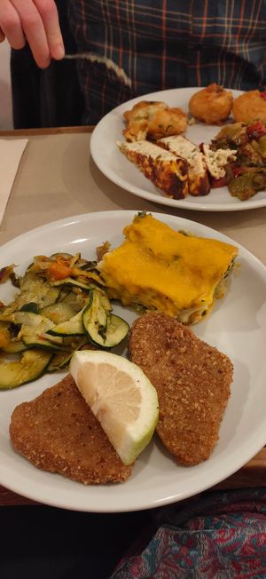 Mixed 3 dishes at La Cucina Dei Colori in Catania