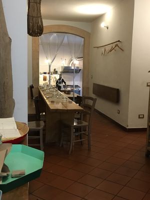 The space at La Cucina Dei Colori in Catania