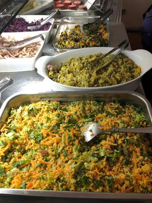 Vegan lunch buffet  at La Cucina Dei Colori in Catania
