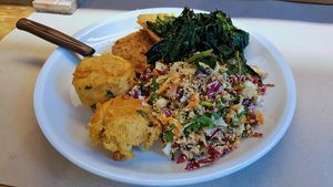 Vegan buffet at La Cucina Dei Colori in Catania