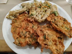 Yummy patties served with cauliflower in white wine at La Cucina Dei Colori in Catania