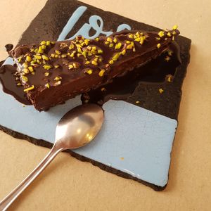 Raw chocolate cake. €6 at La Cucina Dei Colori in Catania