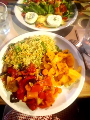 Vegan Choise Of Dishes at La Cucina Dei Colori in Catania
