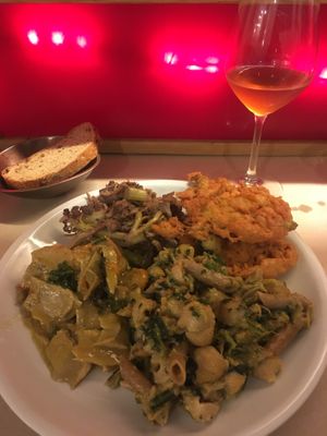 Mixed plate of 4 dishes at La Cucina Dei Colori in Catania