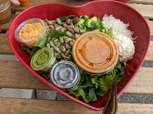 Makhani bowl at Eats Meets West Bowls in Redwood City