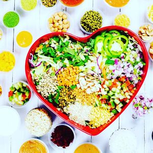 Finished Salads  at Eats Meets West Bowls in Redwood City