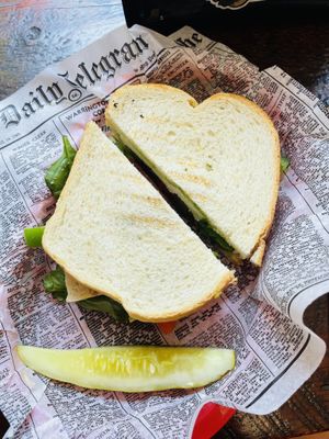 Basic vegetarian no cheese sandwich  at Two Brothers Deli and The Yoga Room in Idaho Springs