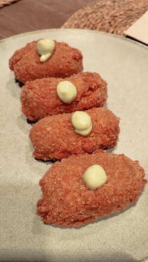 Croquetes de mill i bolets at Noranta Tres in Escaldes-engordany