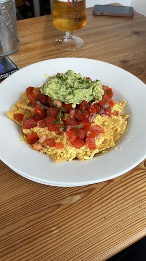 Vegan nachos   at Blue Bar in Porthtowan