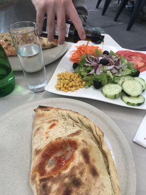Vegan calzone   at Xarambinha in Funchal