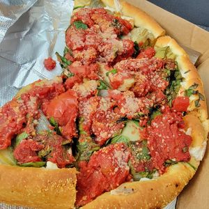 Artichoke, Spinach & Roasted Shallots Deep Dish at Masa of Echo Park in Los Angeles