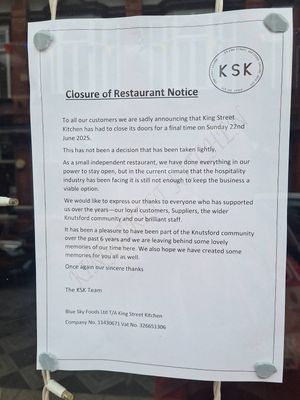 Never tried it, but too late now!!!! at King Street Kitchen in Knutsford