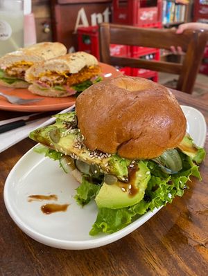   at Nalu Bagel & Cafe in Tamarindo