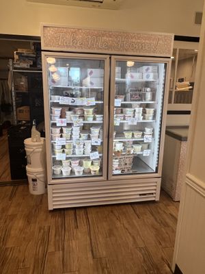 take-out fridge   at Via Gelato in Honolulu