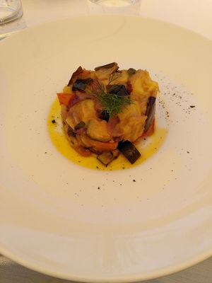 Vegetable cabonata at Osteria le Terme in Massaciuccoli