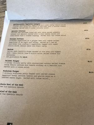 Menu 3 at The Coven in Wigan