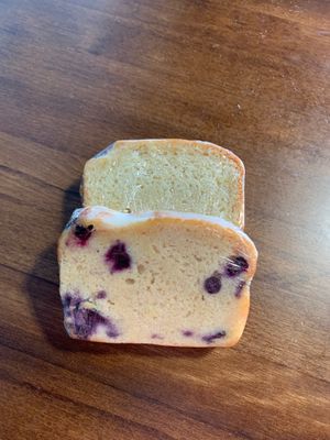 Lemon and blueberry loaf my fave was blueberry!!  at Living on the Veg in Manahawkin