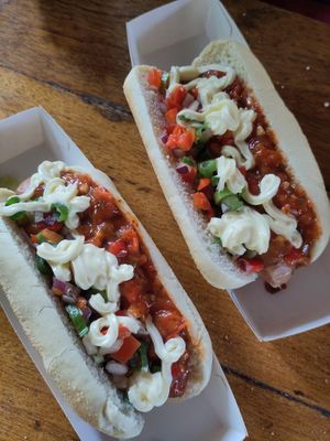 Vegan Unox hotdog was yummy at Efteling in Kaatsheuvel