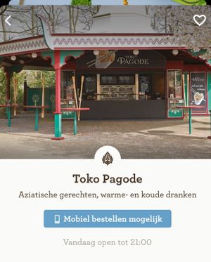 Handy to see the opening hours via the app  at Efteling in Kaatsheuvel