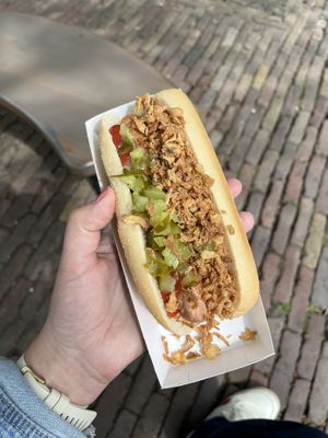 Plantaardige versie “broodje Unox”   at Efteling in Kaatsheuvel