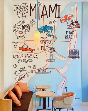 Beautiful designs  at The Chocolate Chip Bakery in Miami