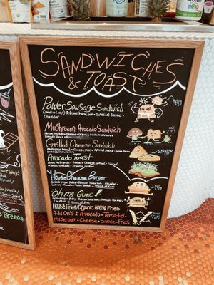 Sandwich & toast menu at The Chocolate Chip Bakery in Miami