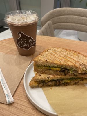 Chipy's Milkshake & Grilled Cheese Sandwich   at The Chocolate Chip Bakery in Miami