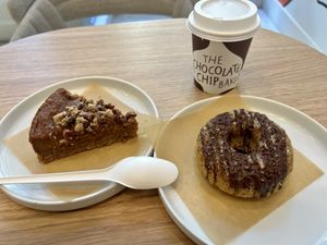 Samoa donut & Pumpkin pie  #Veganuary at The Chocolate Chip Bakery in Miami