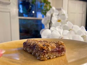 Everything Hannah makes is amazing, but the desserts - imo the oat bars, especially - blow my mind. The Oat Bar is almost a blondie with fruit filling, truly a 10/10! Must try.  at Hannah's Kitchen in San Francisco