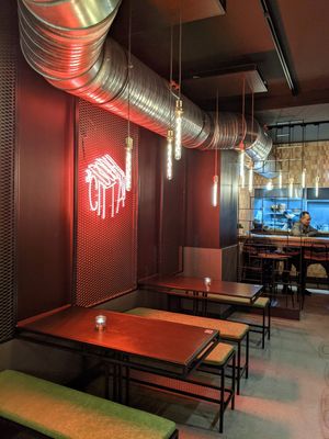 inside at Bodhicitta Vegan Bowl in Berlin