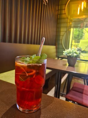 Drink at Bodhicitta Vegan Bowl in Berlin