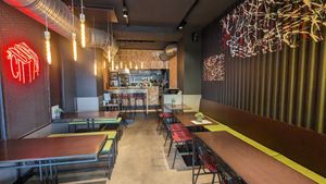 Interior at Bodhicitta Vegan Bowl in Berlin