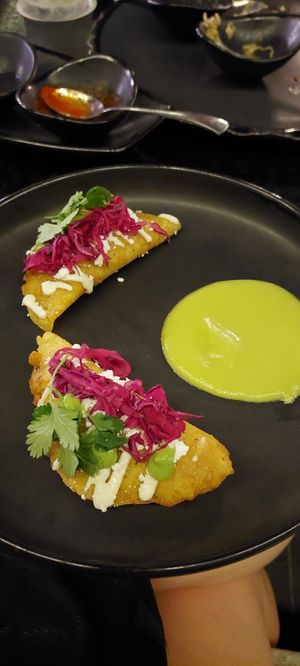 Plantain empanadas @LEK at The House of AïA in Playa Del Carmen