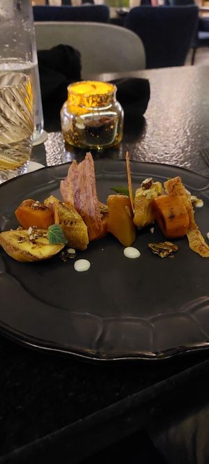 Plantain and sweet potato dessert @LEK at The House of AïA in Playa Del Carmen