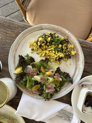 Tofu scramble  at The House of AïA in Playa Del Carmen