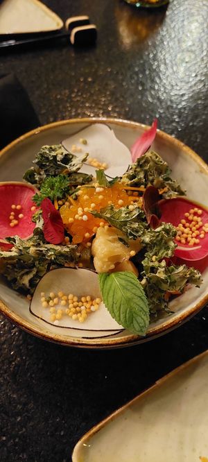 I forgot the name of this dish, but it had papaya caviar at UME in Playa Del Carmen