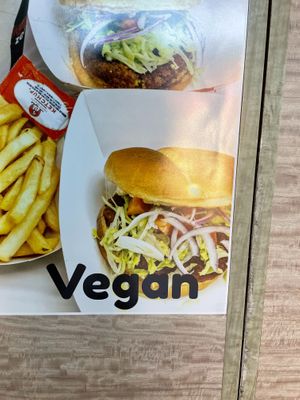 Vegan burger at Sophie's Mediterranean Grill in San Jose