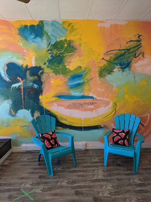 Mural at Wonderland Milkshake and Smoothie Bar in Bridgewater