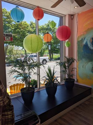 Window inside at Wonderland Milkshake and Smoothie Bar in Bridgewater