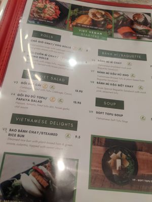 Last two pages of menu are of vegan options. at PhoLicious in Bloomingdale