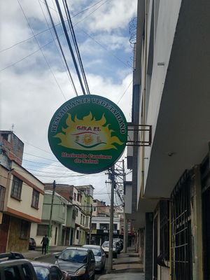 Exterior sign to look for in June 2024 at Gira El Sol in Pasto