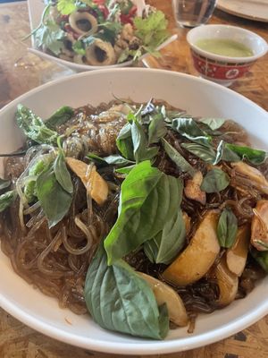 Sweet potato noodles   at Rooster and The Pig in Palm Springs