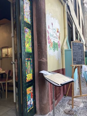 cozy outdoor seating close to the sea at Art Food Corner in Funchal