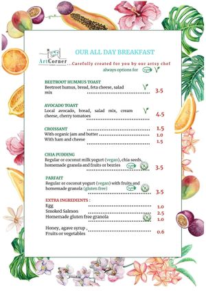 All day breakfast at Art Food Corner in Funchal