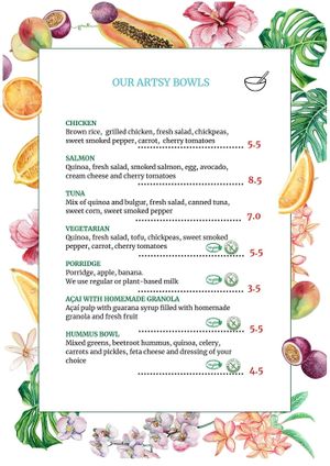 Our artsy bowls at Art Food Corner in Funchal