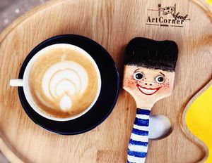 Our artsy coffee at Art Food Corner in Funchal