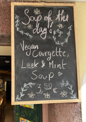 Vegan Soup of the day  at Art Food Corner in Funchal
