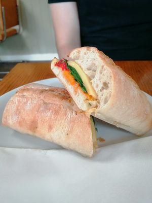 Antipasti packaged sandwich (toasted) at Jenno's Coffee House in Blaby
