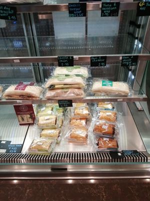 Vegan options are Italian antipasti ciabatta, mushroom toastie, sausage roll at Jenno's Coffee House in Leicester